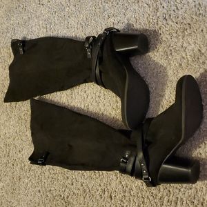 Madden Girl Knee High Faux Suede Boots